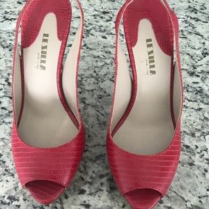 Le Silla red slingback heels